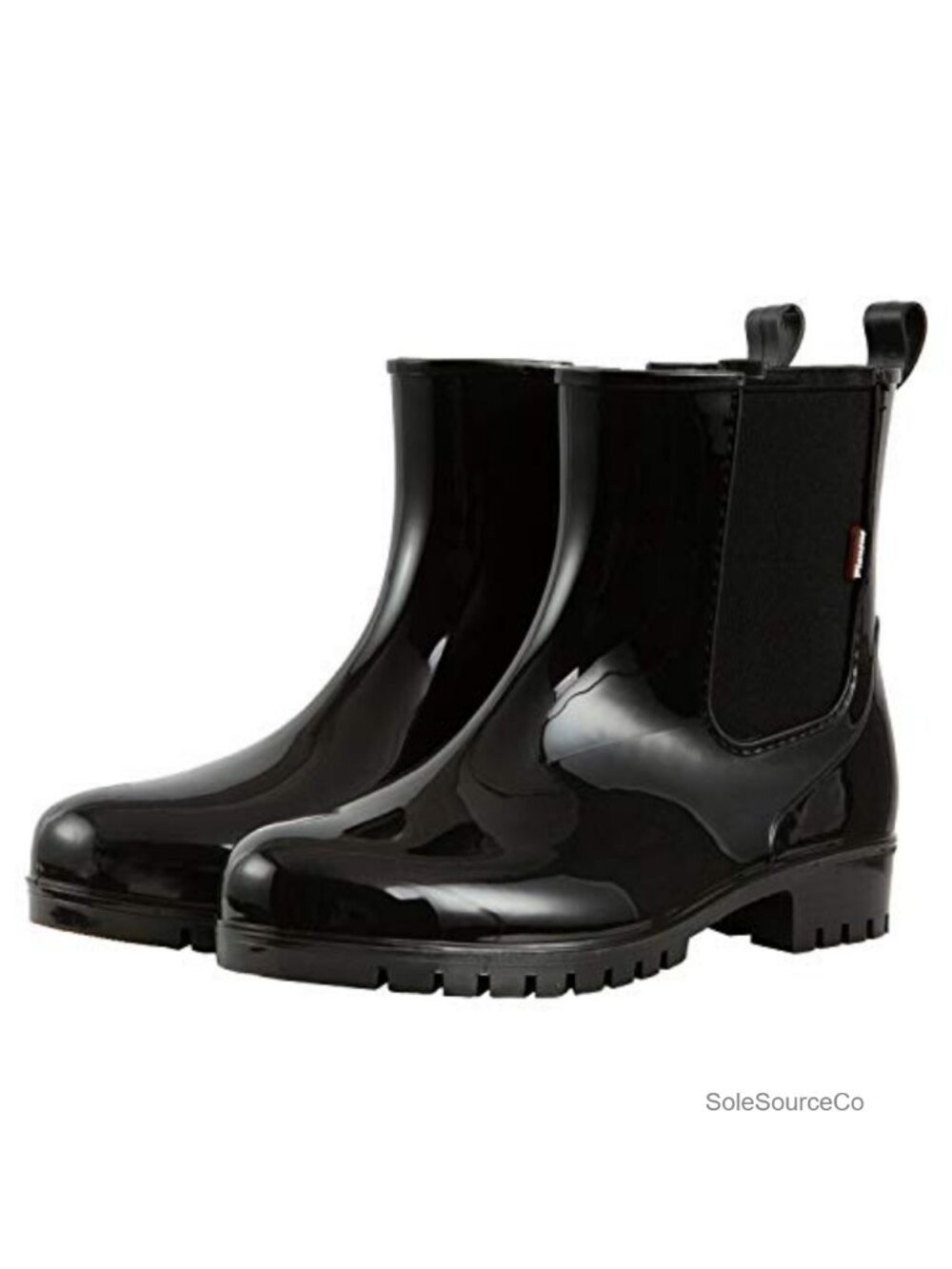 Waterproof Chelsea Ankle Rain Boots for Women, Slip-On, Lightweight